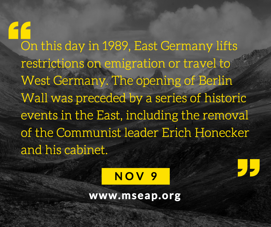 [Today in history] Nov 9