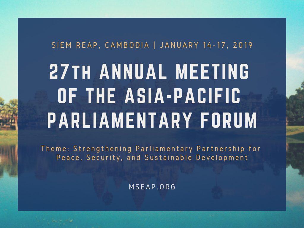27th Annual Meeting of the Asia-Pacific Parliamentary Forum